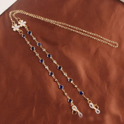 2022 ÚJ divatos szemüveglánc női napszemüveg lánc fémes kristály csúszásgátló szemüveg kiegészítők varázs ékszer ajándék