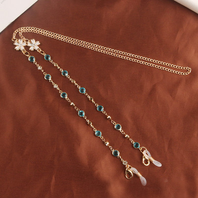 2022 ÚJ divatos szemüveglánc női napszemüveg lánc fémes kristály csúszásgátló szemüveg kiegészítők varázs ékszer ajándék