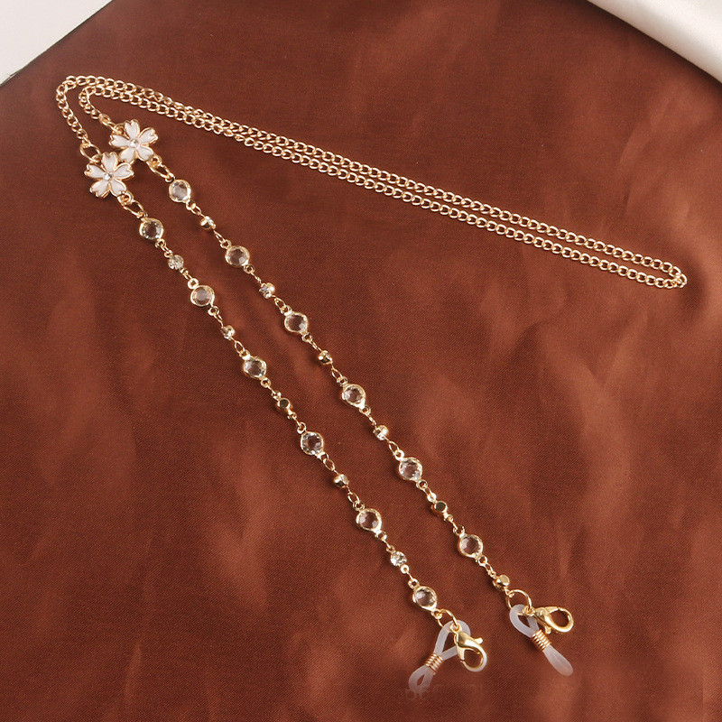 2022 ÚJ divatos szemüveglánc női napszemüveg lánc fémes kristály csúszásgátló szemüveg kiegészítők varázs ékszer ajándék