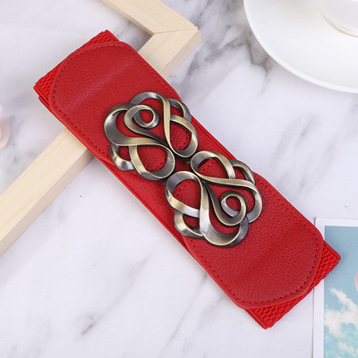 Női Divatos, rugalmas, széles skálájú öv tervező luxusmárka arany csatos derék ruha kabát pulóver dekoratív derékrész