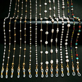 Új divatos maszk lánc Gyöngyvirág Csillag Szemüvegek Függő Kötél Elveszett szemüvegmaszk Kantár Női Napszemüvegek Szemüveglánc