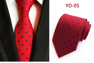 Új dizájn divatos nyakkendő narancssárga fehér kék pöttyös nyakkendő férfiaknak üzleti esküvői formális nyakkendő 8 cm selyem ruha ajándék Gravata