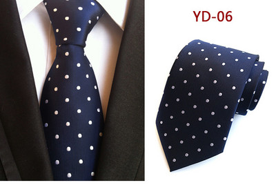 Új dizájn divatos nyakkendő narancssárga fehér kék pöttyös nyakkendő férfiaknak üzleti esküvői formális nyakkendő 8 cm selyem ruha ajándék Gravata