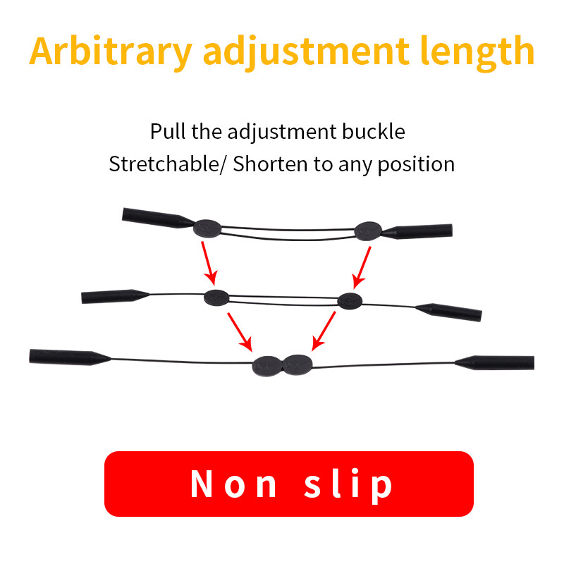 KAMMPT állítható szemüveg pántok elasztikus szilikon csúszásgátló napszemüveg lánc pántok zsinór kötelek szemüveg kiegészítők