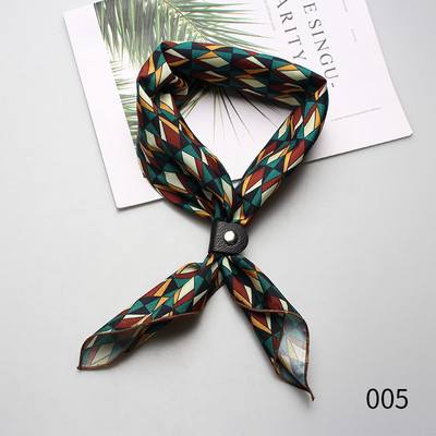 60*60cm Selyem Férfi Női Fiúk Lányok Női Kis négyzetek Designer Sál Férfi Luxus Kiegészítők Ascot Cravat Nyakkendők Cravat