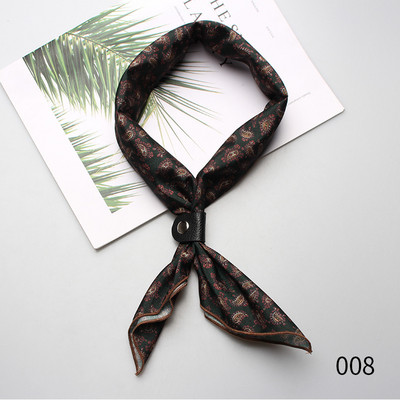 60*60cm Selyem Férfi Női Fiúk Lányok Női Kis négyzetek Designer Sál Férfi Luxus Kiegészítők Ascot Cravat Nyakkendők Cravat