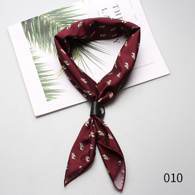 60*60cm Selyem Férfi Női Fiúk Lányok Női Kis négyzetek Designer Sál Férfi Luxus Kiegészítők Ascot Cravat Nyakkendők Cravat