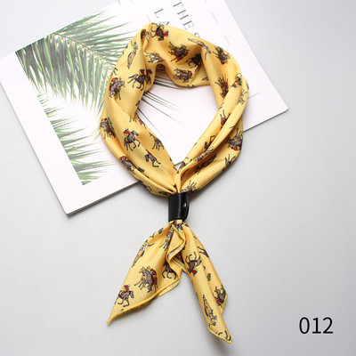 60*60cm Selyem Férfi Női Fiúk Lányok Női Kis négyzetek Designer Sál Férfi Luxus Kiegészítők Ascot Cravat Nyakkendők Cravat