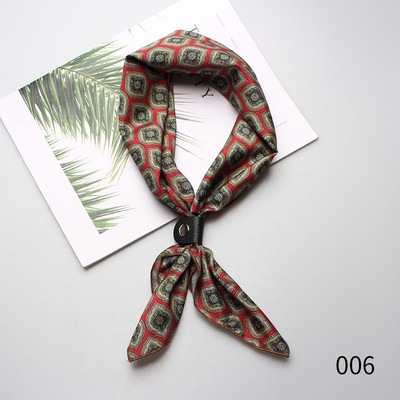 60*60cm Selyem Férfi Női Fiúk Lányok Női Kis négyzetek Designer Sál Férfi Luxus Kiegészítők Ascot Cravat Nyakkendők Cravat