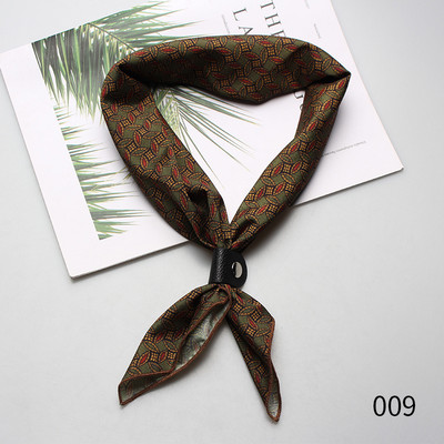 60*60cm Selyem Férfi Női Fiúk Lányok Női Kis négyzetek Designer Sál Férfi Luxus Kiegészítők Ascot Cravat Nyakkendők Cravat