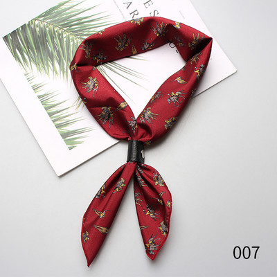 60*60cm Selyem Férfi Női Fiúk Lányok Női Kis négyzetek Designer Sál Férfi Luxus Kiegészítők Ascot Cravat Nyakkendők Cravat