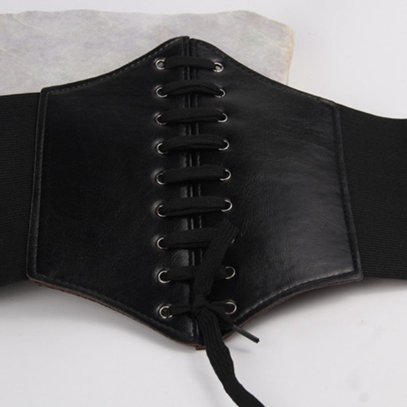 Tikitud must naiste vöö lill lilleline vöökorsett ilus veniv elastne vöökoht lai korsett PU nahast vöökoht õhuke