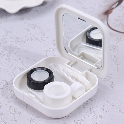 1 db kontaktlencse tok szemápoló készlet tartó konténer Utazási hordozható tartozékok Kontaktlencse kísérődoboz szemüvegtartozékok