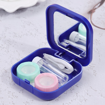 1 db kontaktlencse tok szemápoló készlet tartó konténer Utazási hordozható tartozékok Kontaktlencse kísérődoboz szemüvegtartozékok
