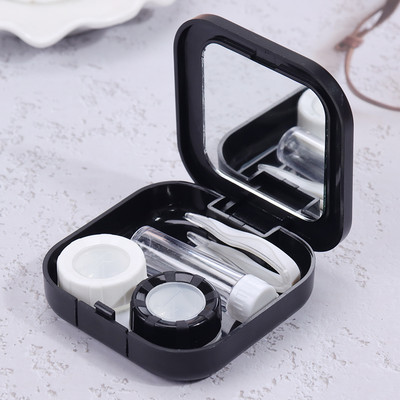 1 db kontaktlencse tok szemápoló készlet tartó konténer Utazási hordozható tartozékok Kontaktlencse kísérődoboz szemüvegtartozékok
