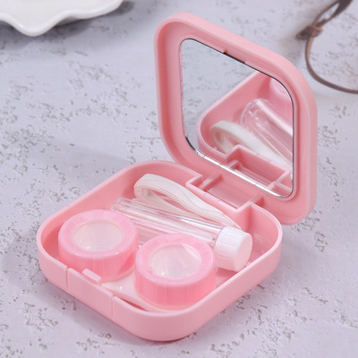 1 db kontaktlencse tok szemápoló készlet tartó konténer Utazási hordozható tartozékok Kontaktlencse kísérődoboz szemüvegtartozékok