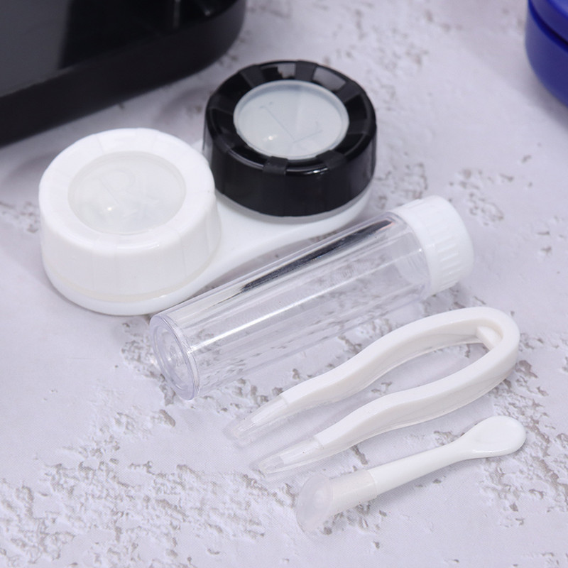 1 db kontaktlencse tok szemápoló készlet tartó konténer Utazási hordozható tartozékok Kontaktlencse kísérődoboz szemüvegtartozékok