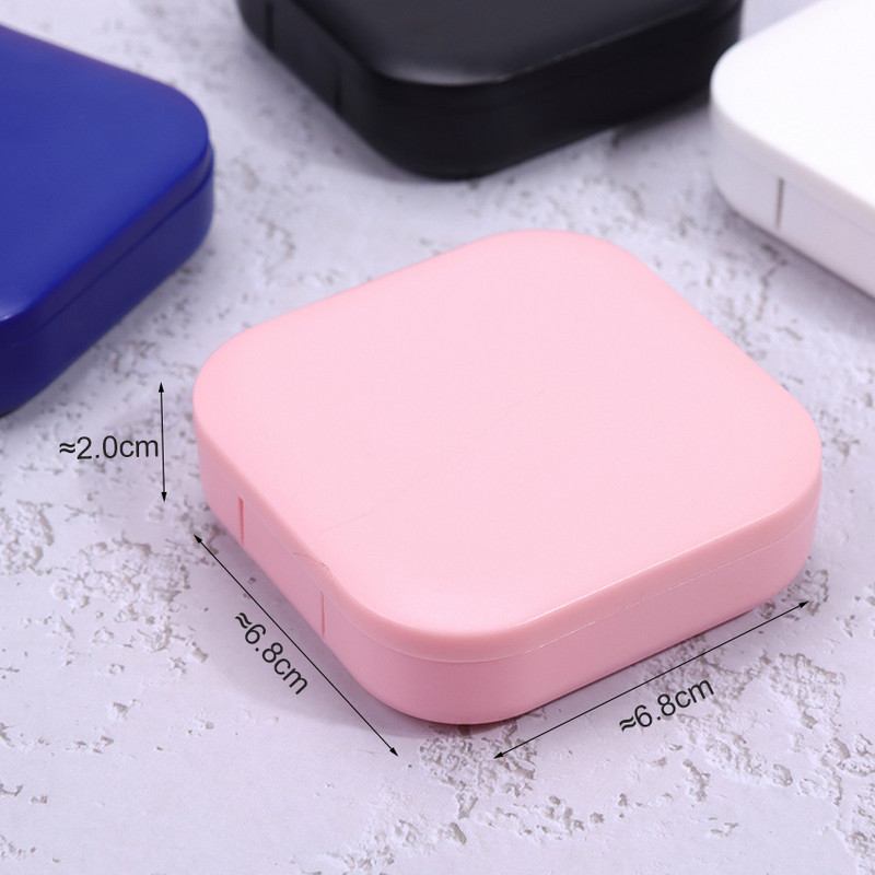 1 db kontaktlencse tok szemápoló készlet tartó konténer Utazási hordozható tartozékok Kontaktlencse kísérődoboz szemüvegtartozékok