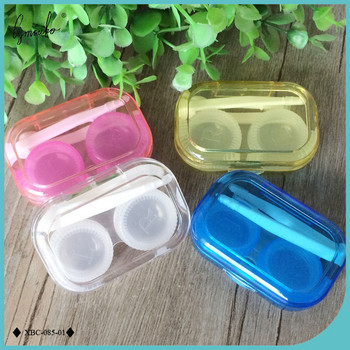 Гореща разпродажба Lymouko Прозрачен практичен преносим дамски калъф за контактни лещи за държач за пътуване Кутия за съхранение на контактни лещи