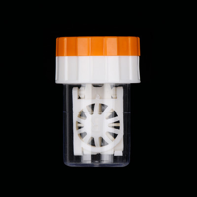 1 db forgatható kontaktlencse tok Candy színes szemüvegek lencsék doboz tartó Hordozható utazási szemkörnyékápoló készlet tartó szemüvegtartozékok