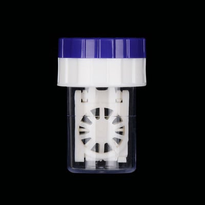 1 db forgatható kontaktlencse tok Candy színes szemüvegek lencsék doboz tartó Hordozható utazási szemkörnyékápoló készlet tartó szemüvegtartozékok