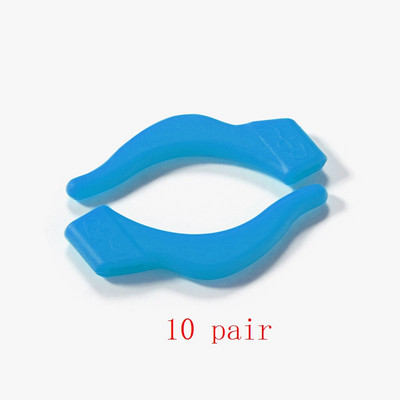 10 pár zsinór Elasztikus markolat szilikon csúszásgátló tartó szemüveghez Kiegészítők Fülkampó Sport Szemüveg Temple Tip dugók Puha