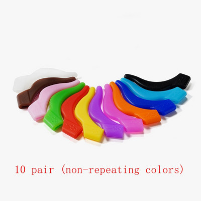 10 pár zsinór Elasztikus markolat szilikon csúszásgátló tartó szemüveghez Kiegészítők Fülkampó Sport Szemüveg Temple Tip dugók Puha