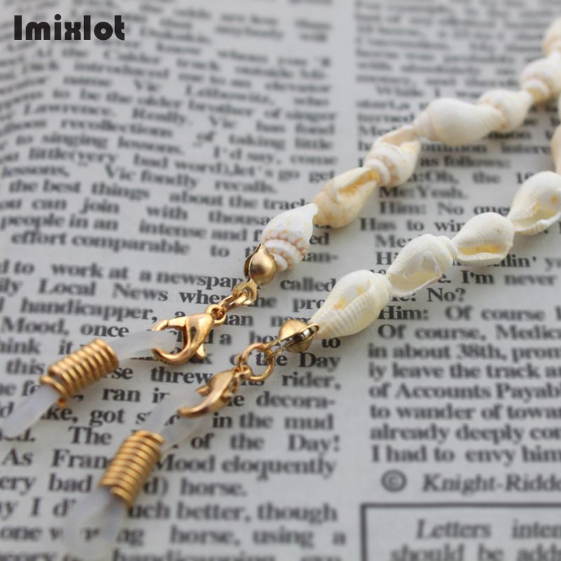 Imixlot Hot Fashion Kis kagylós szemüvegláncok Női Napszemüvegek Olvasószemüvegek Láncszemüvegek Zsinórtartó Nyakszíj Kötél