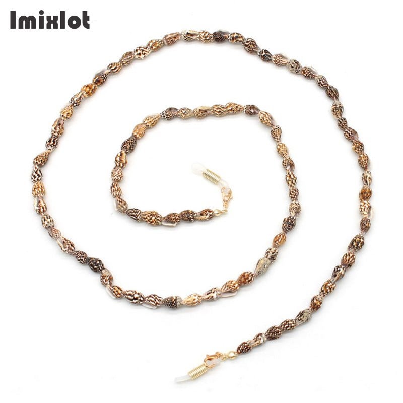 Imixlot Hot Fashion Kis kagylós szemüvegláncok Női Napszemüvegek Olvasószemüvegek Láncszemüvegek Zsinórtartó Nyakszíj Kötél