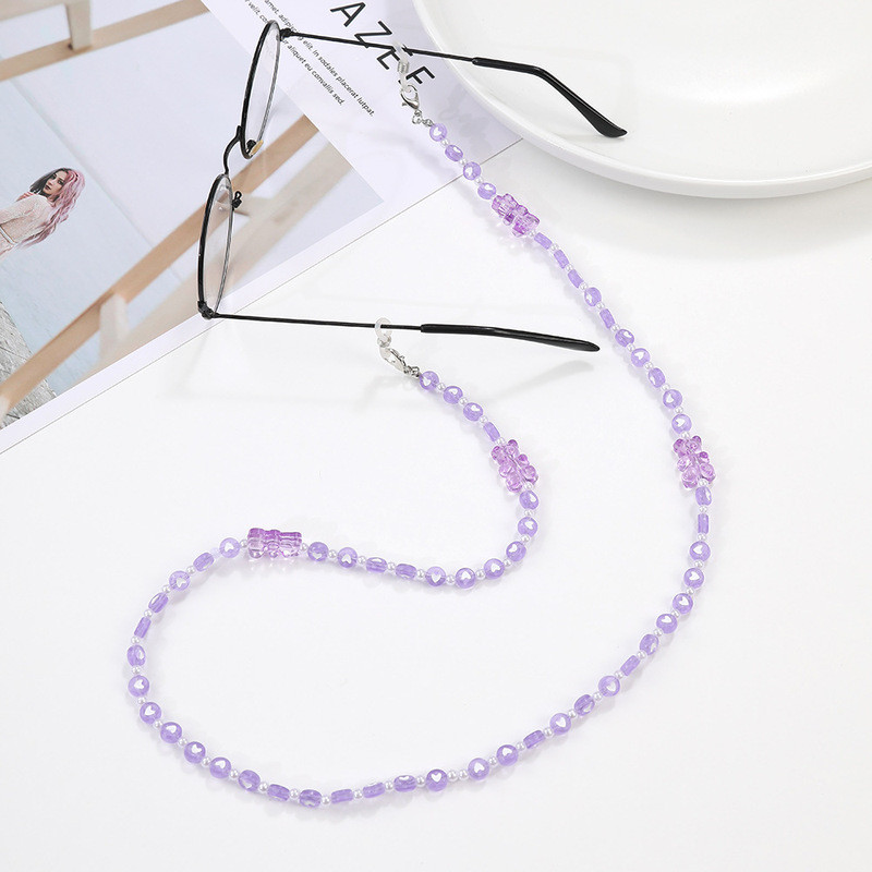 Divat Szemüveglánc Gyerekeknek Aranyos Medve Napszemüveg Zsinór Tartó Elveszett maszk Szíj Akasztható Nyak Szemüvegek Ékszer Ajándék