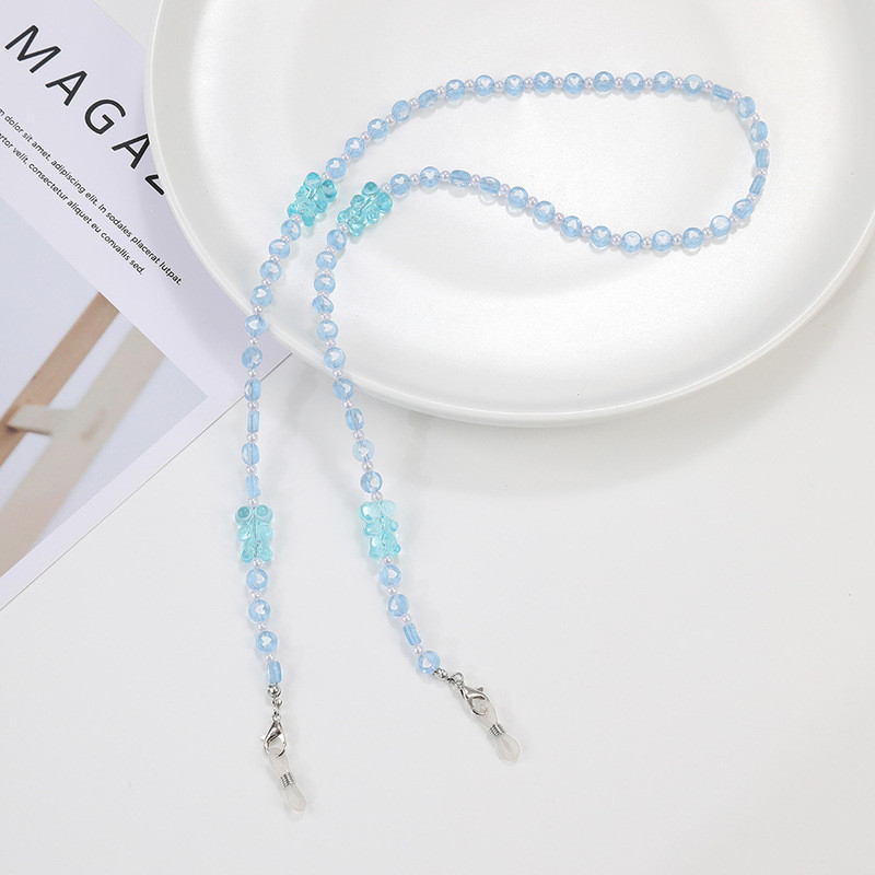 Divat Szemüveglánc Gyerekeknek Aranyos Medve Napszemüveg Zsinór Tartó Elveszett maszk Szíj Akasztható Nyak Szemüvegek Ékszer Ajándék