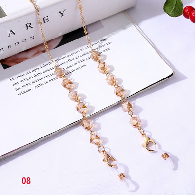 1 db Női Bohém kristály gyöngyös szemüveg láncok zsinóros arcmaszk lánctartó szemüveg kötél napszemüveg zsinór nyakpánt ajándék