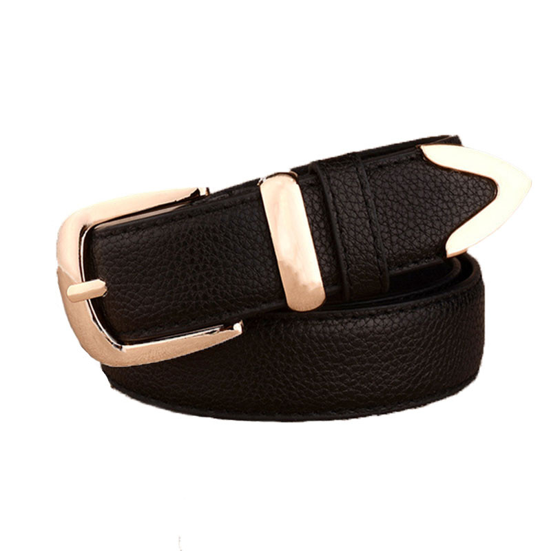 Övötvözet csat Női Övek PU Bőr Vad Női Deréköv Barna Fekete Fehér Piros Lányok Nadrág Farmer Divat Öv pasek damski