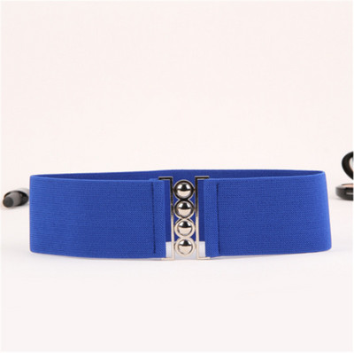 Női elasztikus öv 3" széles divatos sztreccs derékpánt csattal új rugalmas, retro széles derék öv.