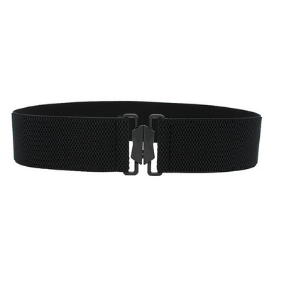 Női elasztikus öv 3" széles divatos sztreccs derékpánt csattal új rugalmas, retro széles derék öv.