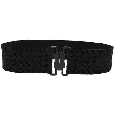 Női elasztikus öv 3" széles divatos sztreccs derékpánt csattal új rugalmas, retro széles derék öv.