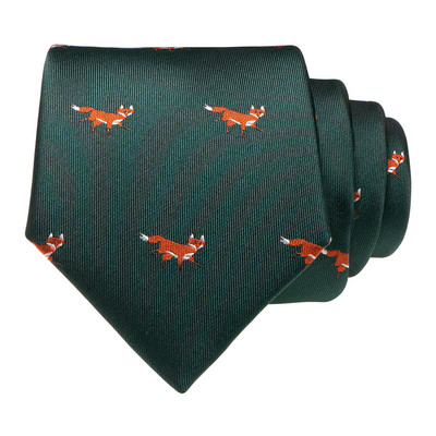 JEMYGINS új dizájn állatos nyakkendő férfiaknak selyem szőtt nyakkendő 8 cm rajzfilm dinoszaurusz róka jacquard divat parti esküvői Gravata ajándék