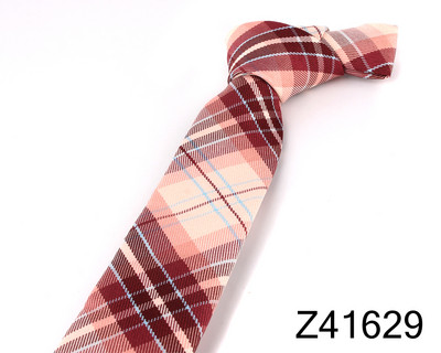 Pamut kockás nyakkendők férfiaknak női alkalmi lila vőlegény nyakkendő esküvői partira fiúknak lányok öltönyök nyakkendő vékony nyakkendő Gravatas