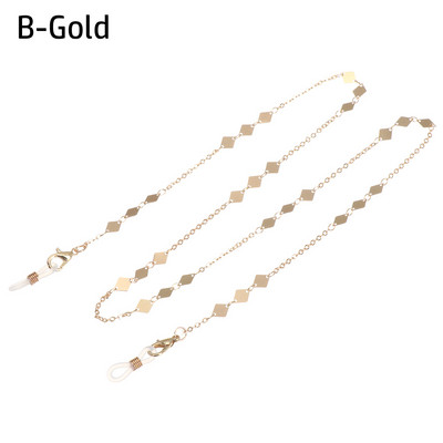 Divat Könnyű szemüvegek Lánctartó Nyaklánc Napszemüveg Zsinór Csúszásmentes Fém Tartó Szíj Szemüveg Fonott Kiegészítők