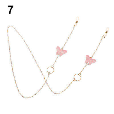 Divat Könnyű szemüvegek Lánctartó Nyaklánc Napszemüveg Zsinór Csúszásmentes Fém Tartó Szíj Szemüveg Fonott Kiegészítők