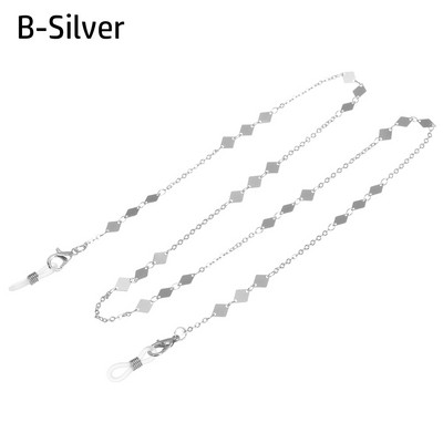 Divat Könnyű szemüvegek Lánctartó Nyaklánc Napszemüveg Zsinór Csúszásmentes Fém Tartó Szíj Szemüveg Fonott Kiegészítők
