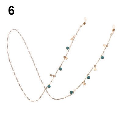 Divat Könnyű szemüvegek Lánctartó Nyaklánc Napszemüveg Zsinór Csúszásmentes Fém Tartó Szíj Szemüveg Fonott Kiegészítők