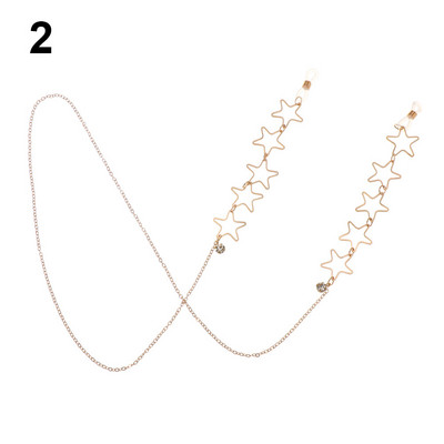 Divat Könnyű szemüvegek Lánctartó Nyaklánc Napszemüveg Zsinór Csúszásmentes Fém Tartó Szíj Szemüveg Fonott Kiegészítők