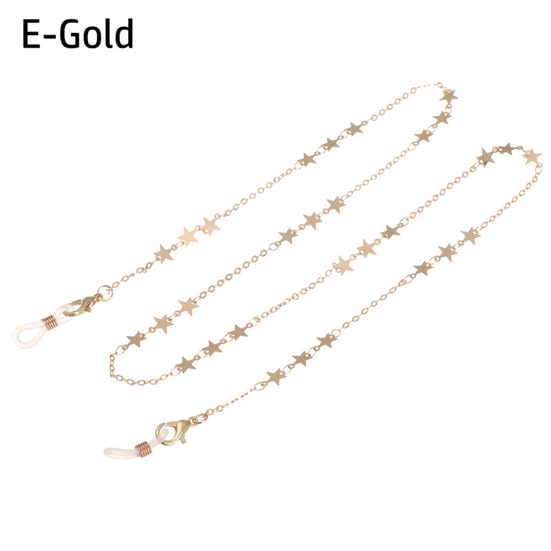 Divat Könnyű szemüvegek Lánctartó Nyaklánc Napszemüveg Zsinór Csúszásmentes Fém Tartó Szíj Szemüveg Fonott Kiegészítők