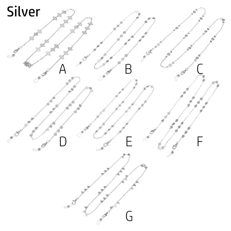 Divat Könnyű szemüvegek Lánctartó Nyaklánc Napszemüveg Zsinór Csúszásmentes Fém Tartó Szíj Szemüveg Fonott Kiegészítők