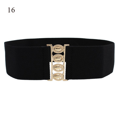 Divat széles derék öv sztreccs arany csatos fűző öv nagy méretű cummerband 65 cm elasztikus fekete derékpánt Vintage 6 cm széles öv