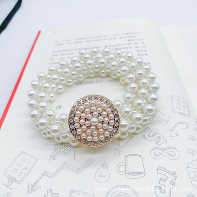 Divatos gyöngy deréklánc női divat strassz, elasztikus ruha derékszíj női tervező vékony derék övek ruházati kiegészítők