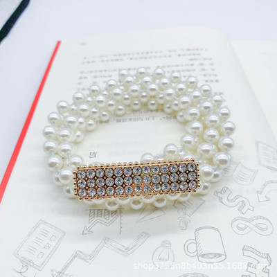 Divatos gyöngy deréklánc női divat strassz, elasztikus ruha derékszíj női tervező vékony derék övek ruházati kiegészítők