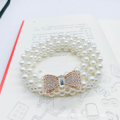 Divatos gyöngy deréklánc női divat strassz, elasztikus ruha derékszíj női tervező vékony derék övek ruházati kiegészítők