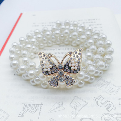 Divatos gyöngy deréklánc női divat strassz, elasztikus ruha derékszíj női tervező vékony derék övek ruházati kiegészítők